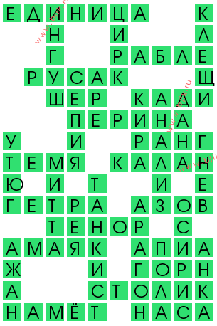 сканворд 13380