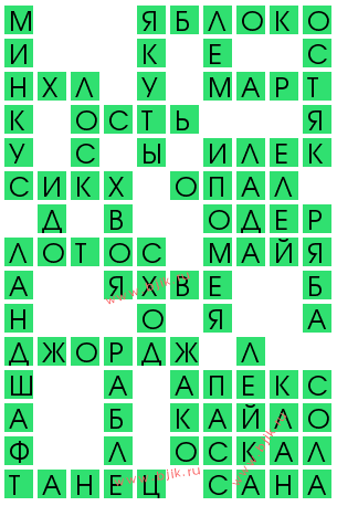 сканворд 13447
