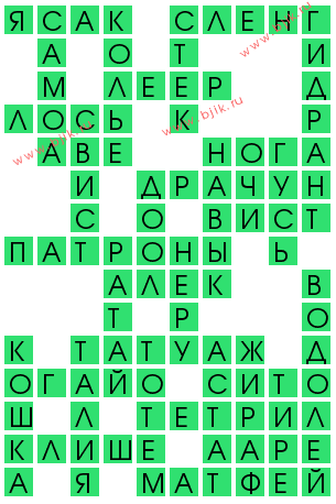 сканворд 13497