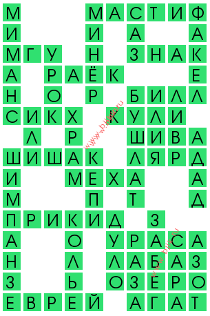 сканворд 13812