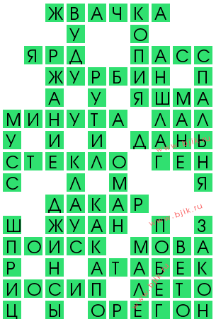сканворд 13834