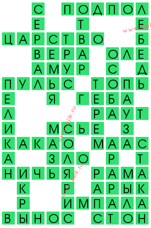 сканворд 14322