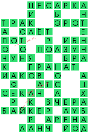 сканворд 14414