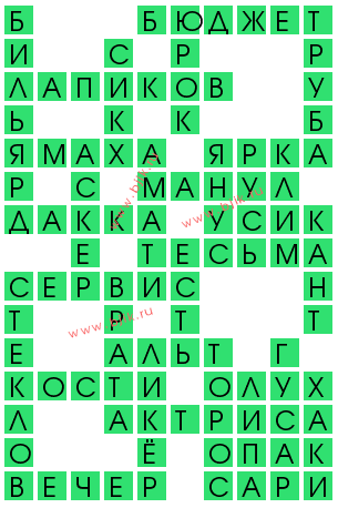 сканворд 14574