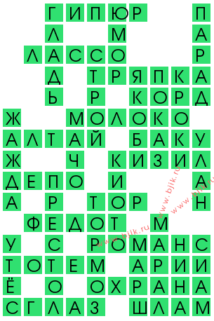 сканворд 15032