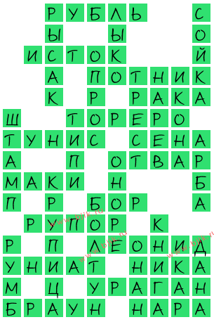 сканворд 15197