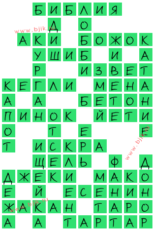 сканворд 15210