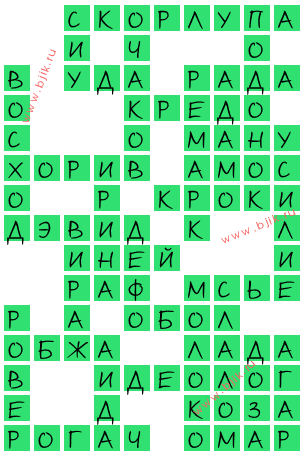 сканворд 15258