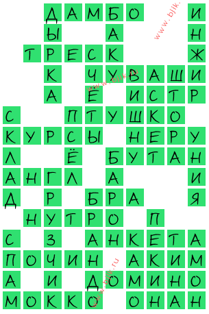 сканворд 15362
