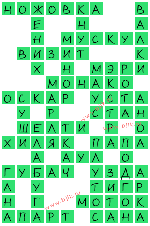 сканворд 15396