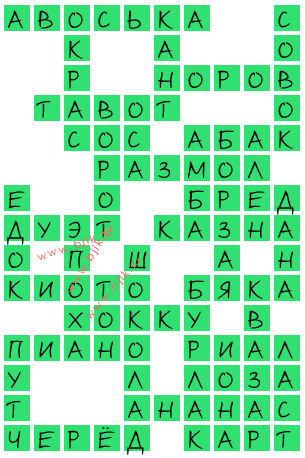 сканворд 15415