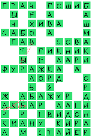 сканворд 15427