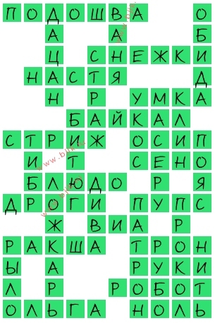 сканворд 15431