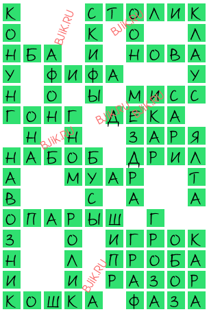 сканворд 15612