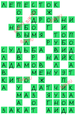 сканворд 15694