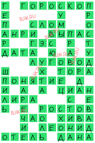 сканворд 15786