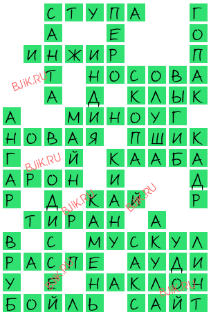 сканворд 15867