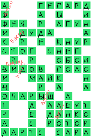 сканворд 15882