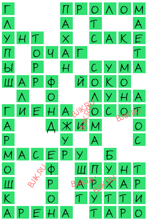 сканворд 16012
