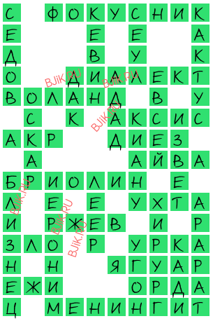 сканворд 16125