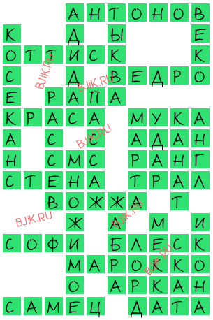 сканворд 16155