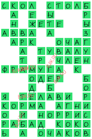 сканворд 16192