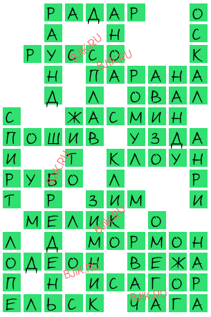 сканворд 16197