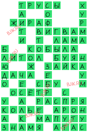 сканворд 16267