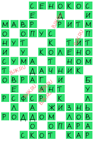 сканворд 16344