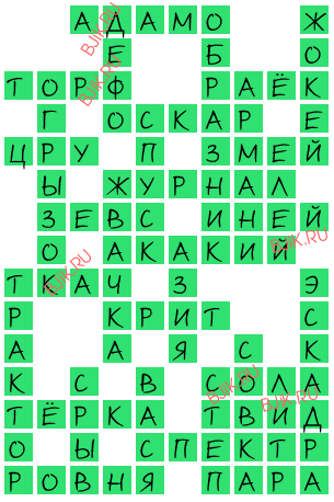 сканворд 16367