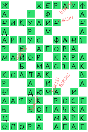сканворд 16374