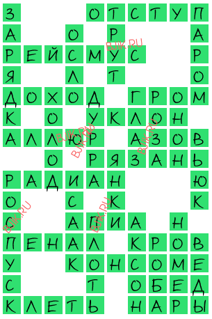 сканворд 16514