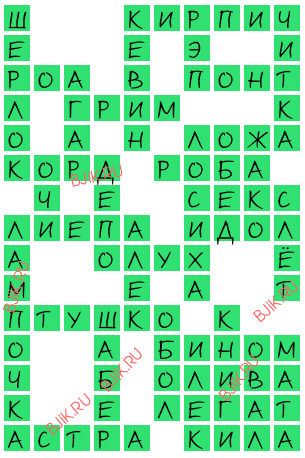 сканворд 16542