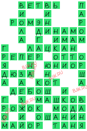 сканворд 16562