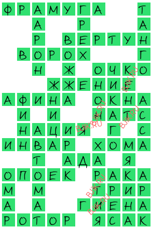 сканворд 16596