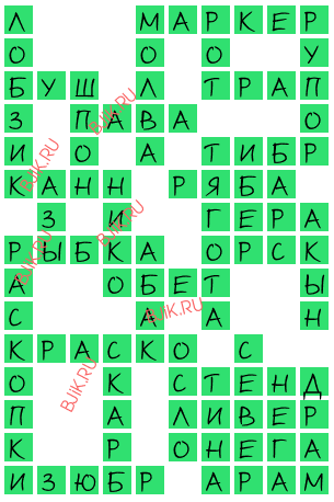 сканворд 16612