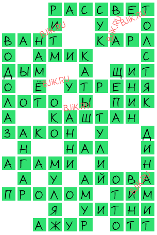 сканворд 16614