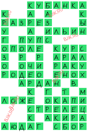 сканворд 16625
