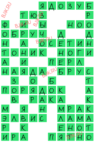 сканворд 16630
