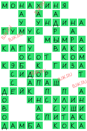 сканворд 16638