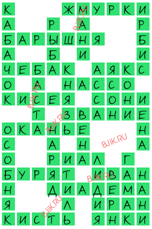 сканворд 16644