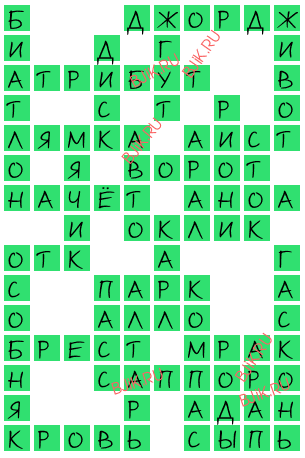 сканворд 16706