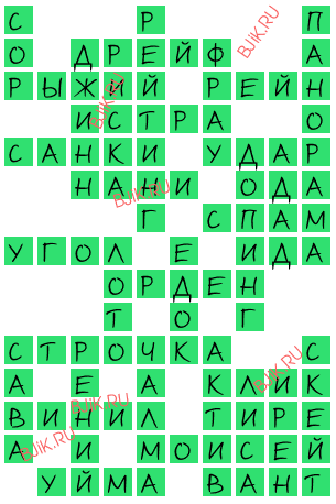 сканворд 16738