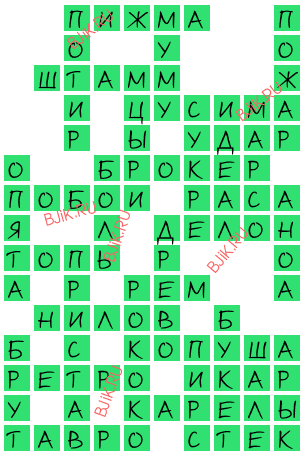 сканворд 16762