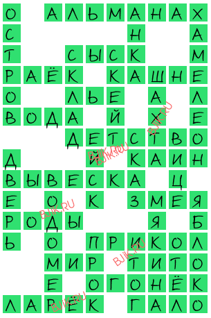 сканворд 16786