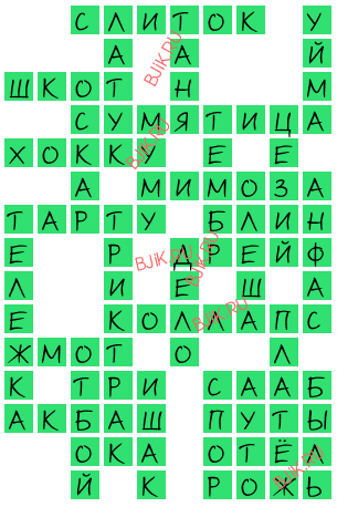 сканворд 16854