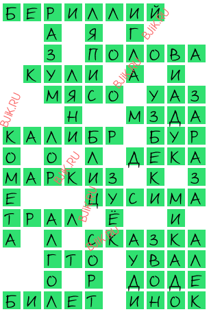 сканворд 16954