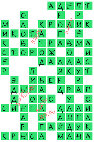 сканворд 17008
