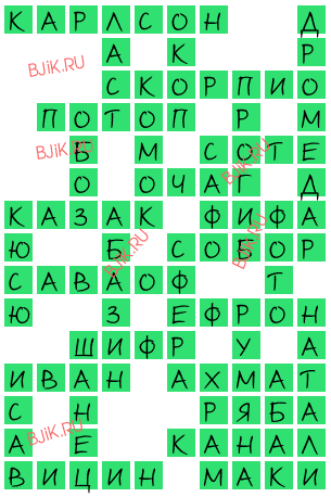 сканворд 17018