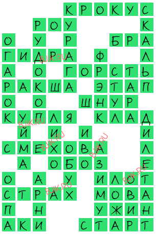 сканворд 17135